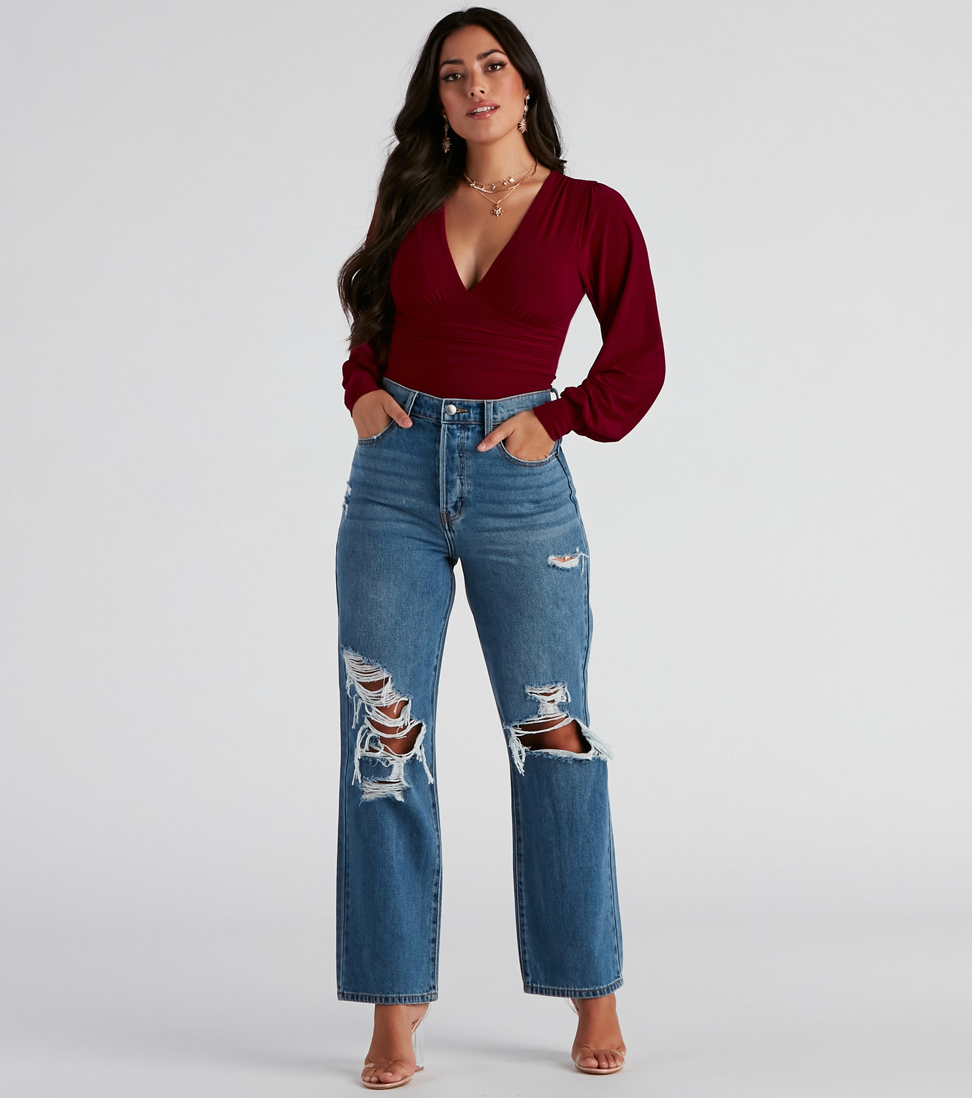 Bring The Drama Puff Sleeve Bodysuit