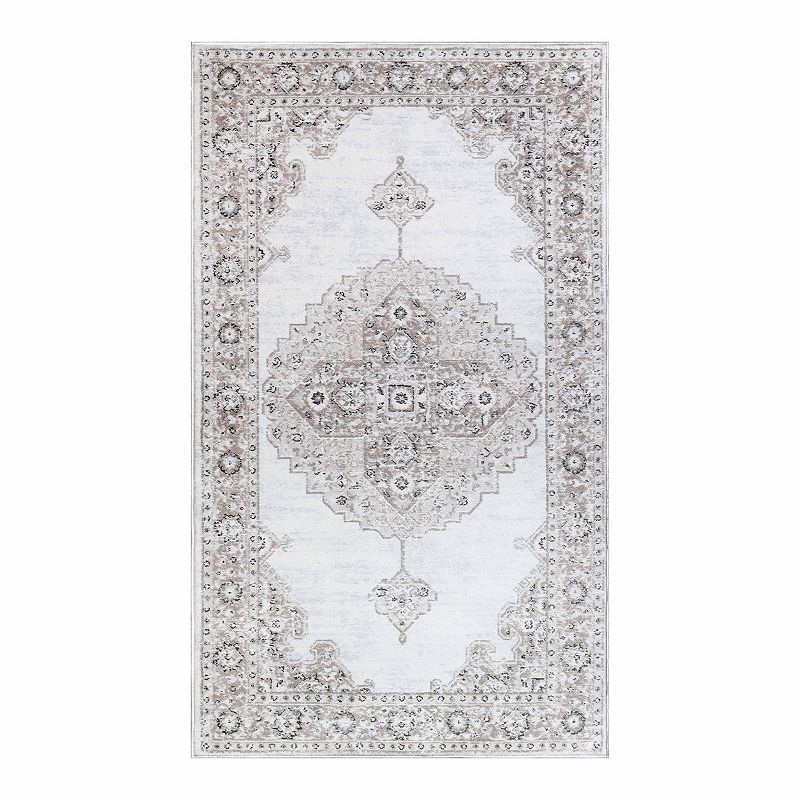 Superior Modern Farmhouse Medallion Indoor Area Rug