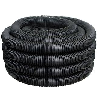 Advanced Drainage Systems 3 in. x 100 ft. Singlewall Perforated Drain Pipe 03010100