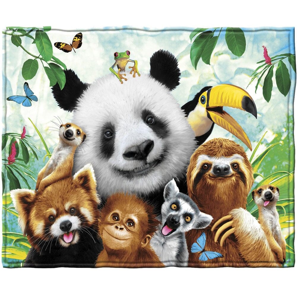 Zoo Animals Super Soft Plush Fleece Throw Blanket