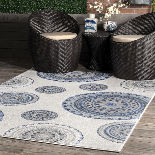 Nuloom Andi Textured Geometric Indoor And Outdoor Patio Area Rug