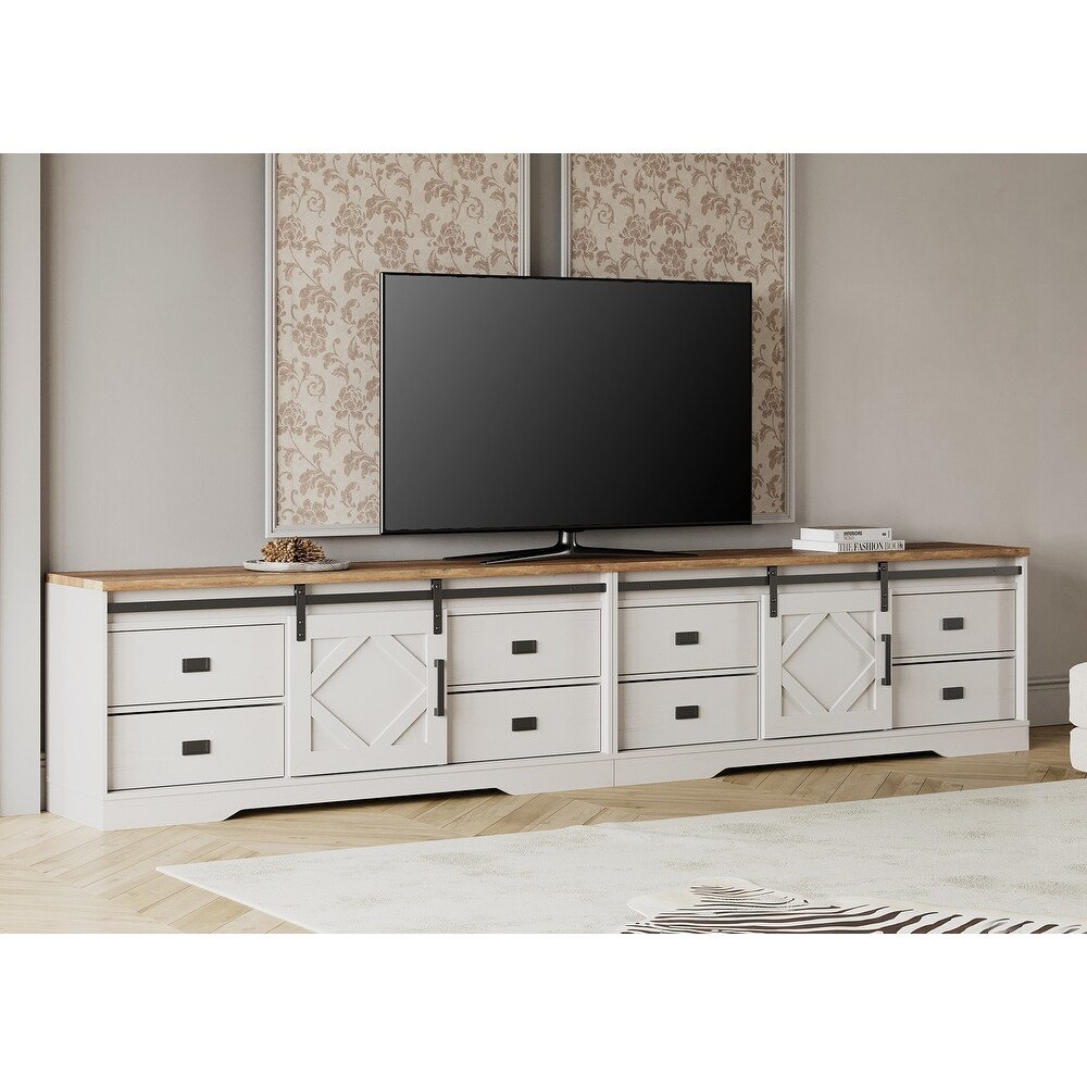 Modern Farmhouse TV Stand for up to 110\