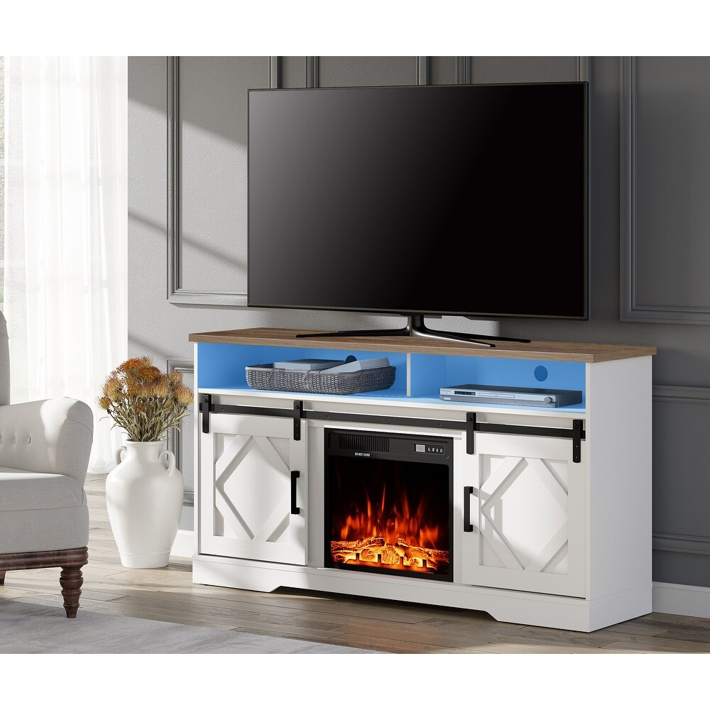 WAMPAT Electric Fireplace TV Stand for TVs Up to 65 Inch   59\