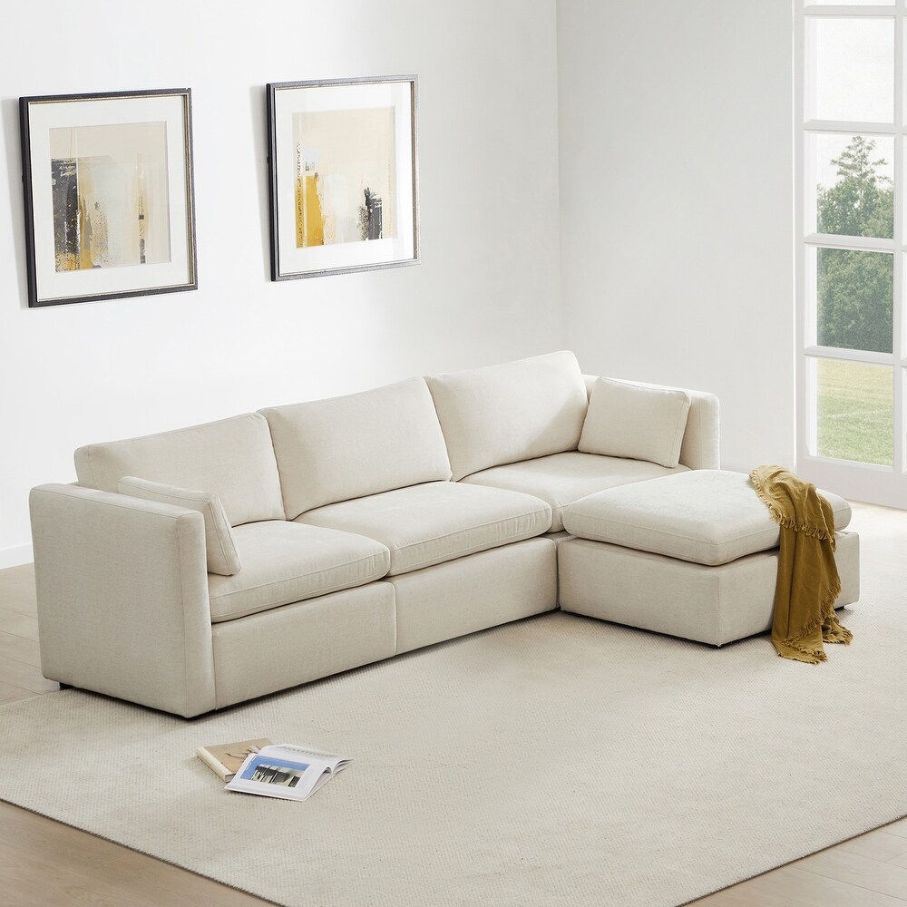 Celia Oversized Modular Sectional Fabric Sofa Set