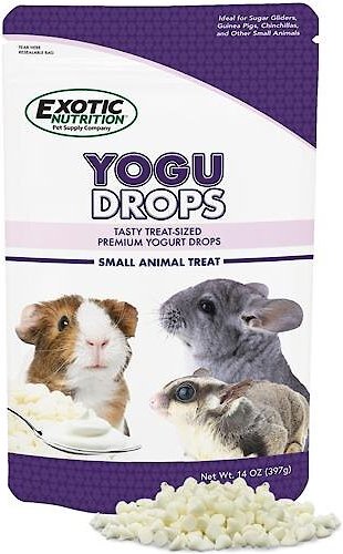 Exotic Nutrition Yogu Drops Small Pet treat， 14-oz bag