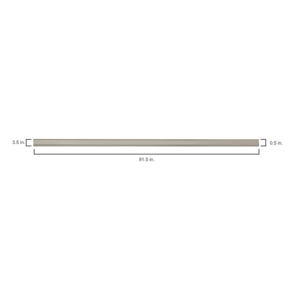 Hampton Bay Shaker 91.5 in. W x 2.5 in. H Crown Molding in Dove Gray KAMC4-DV