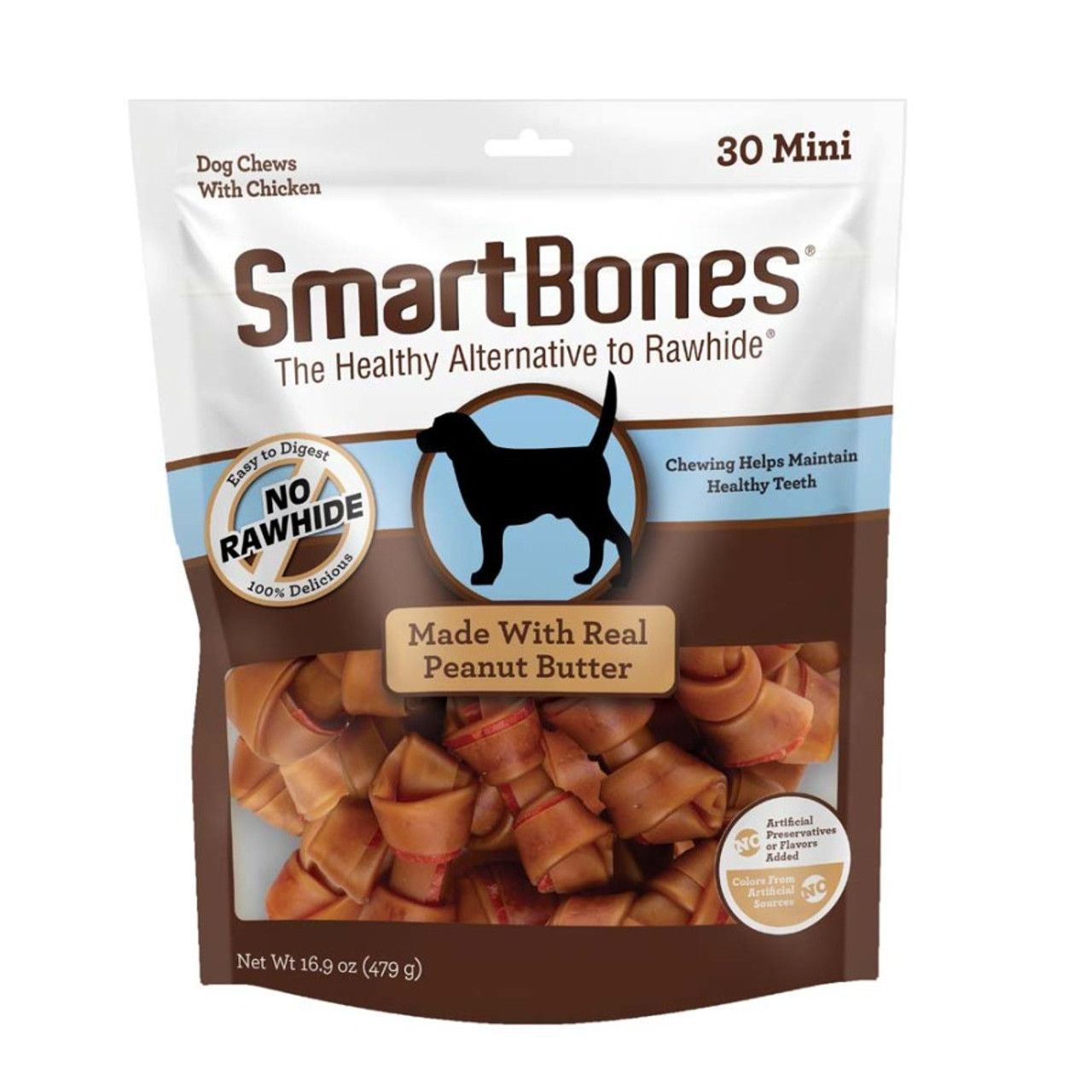 SmartBones Artificial-Free Peanut Butter Dog Treats