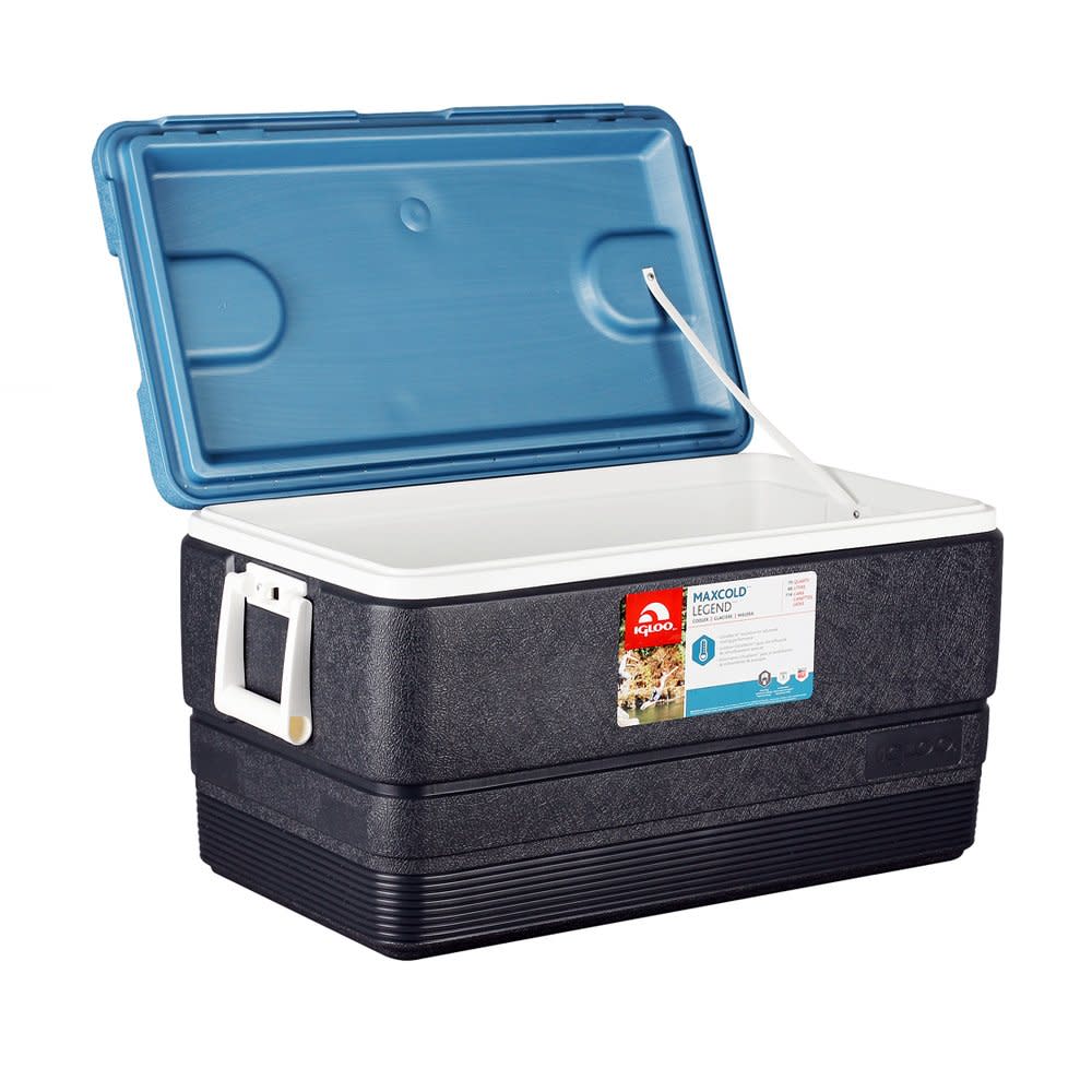 Igloo Maxcold 70 Hard Cooler Jet Carbon/Ice Blue 70qt ;