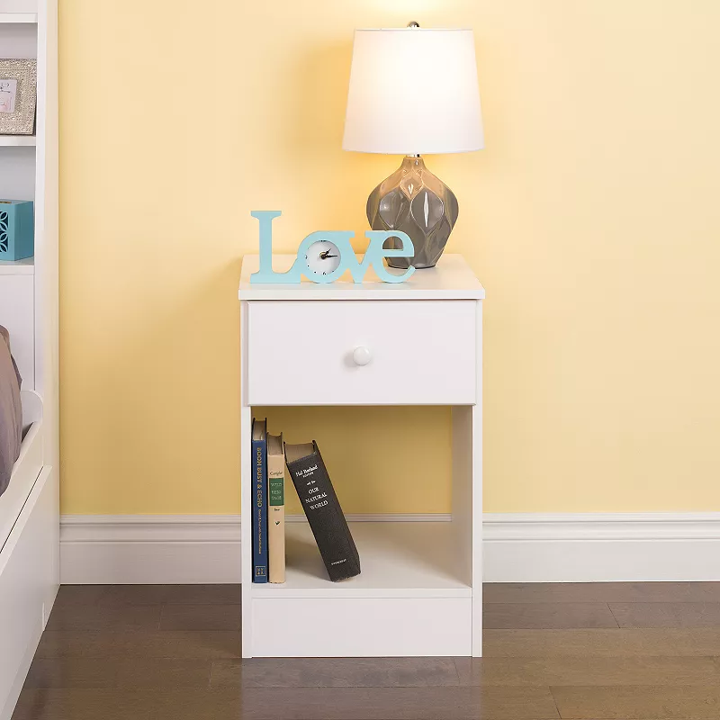 Prepac Astrid Tall 1-Drawer Nightstand