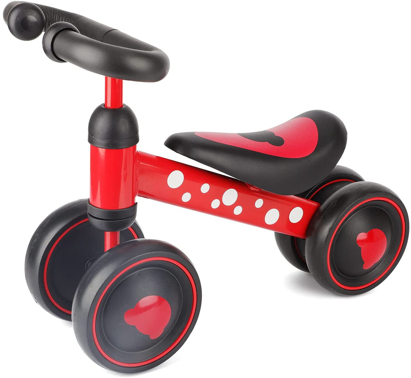 Baby Balance Bike Toddler Outdoor Toys for12-24 Months Walker for Baby Girl Boy Ride-on Toys Gifts Toddler Tricycle Bike 4 Wheels for Birthday （Red）