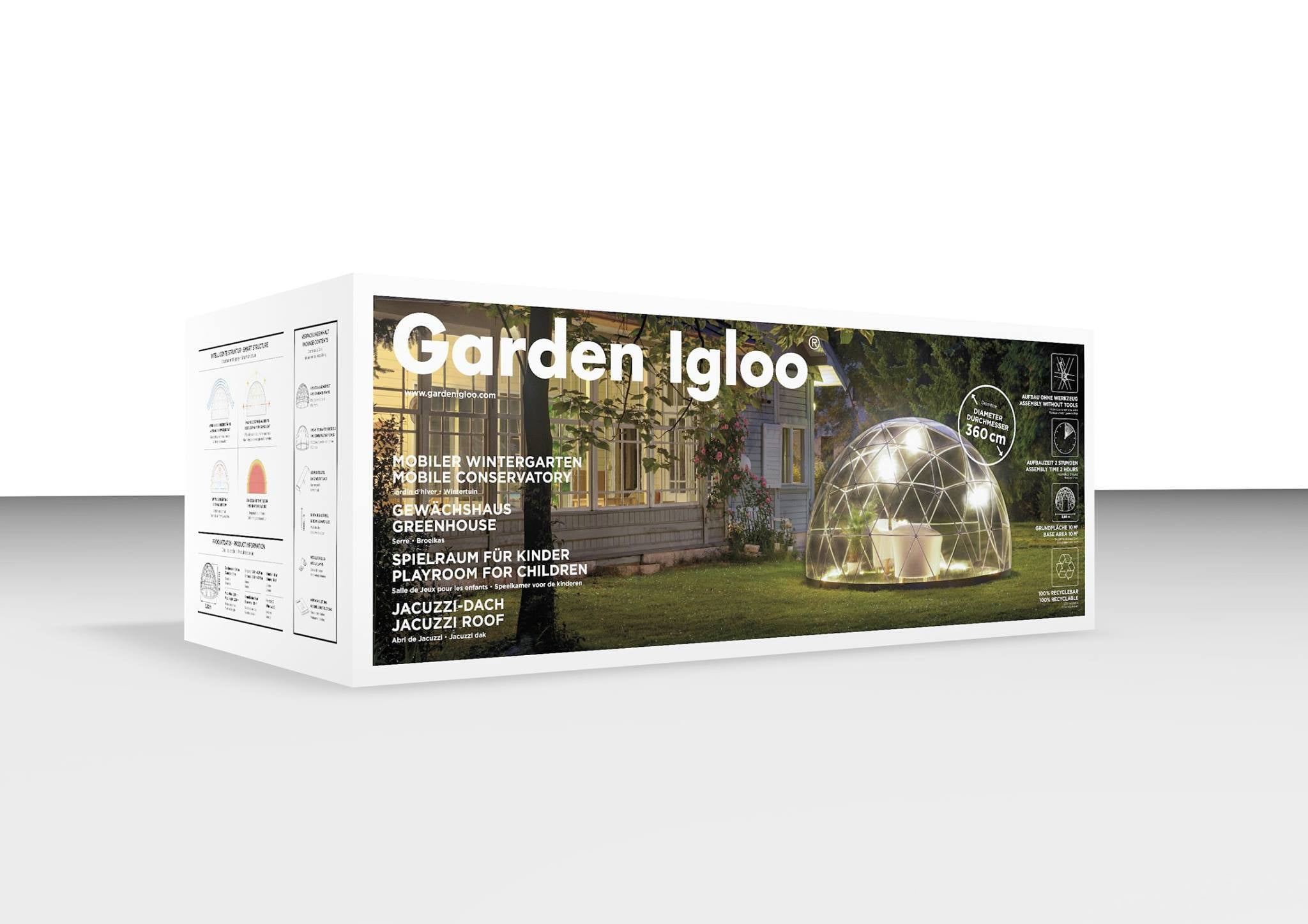 Garden Igloo - 12' Walk-In Garden Dome Igloo