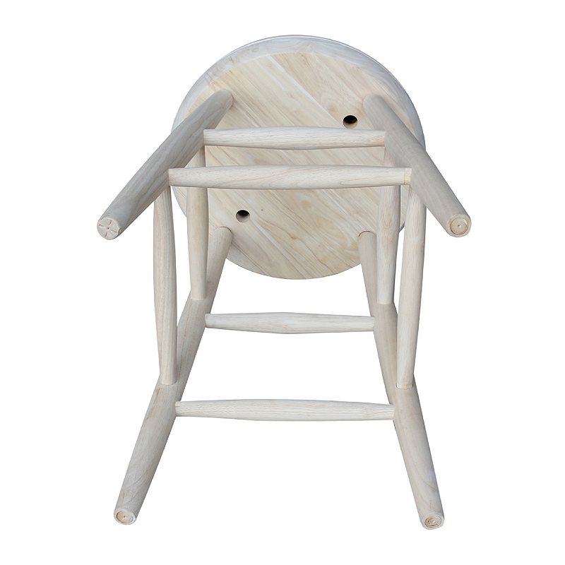 International Concepts 24-in. White Swivel Counter Stool