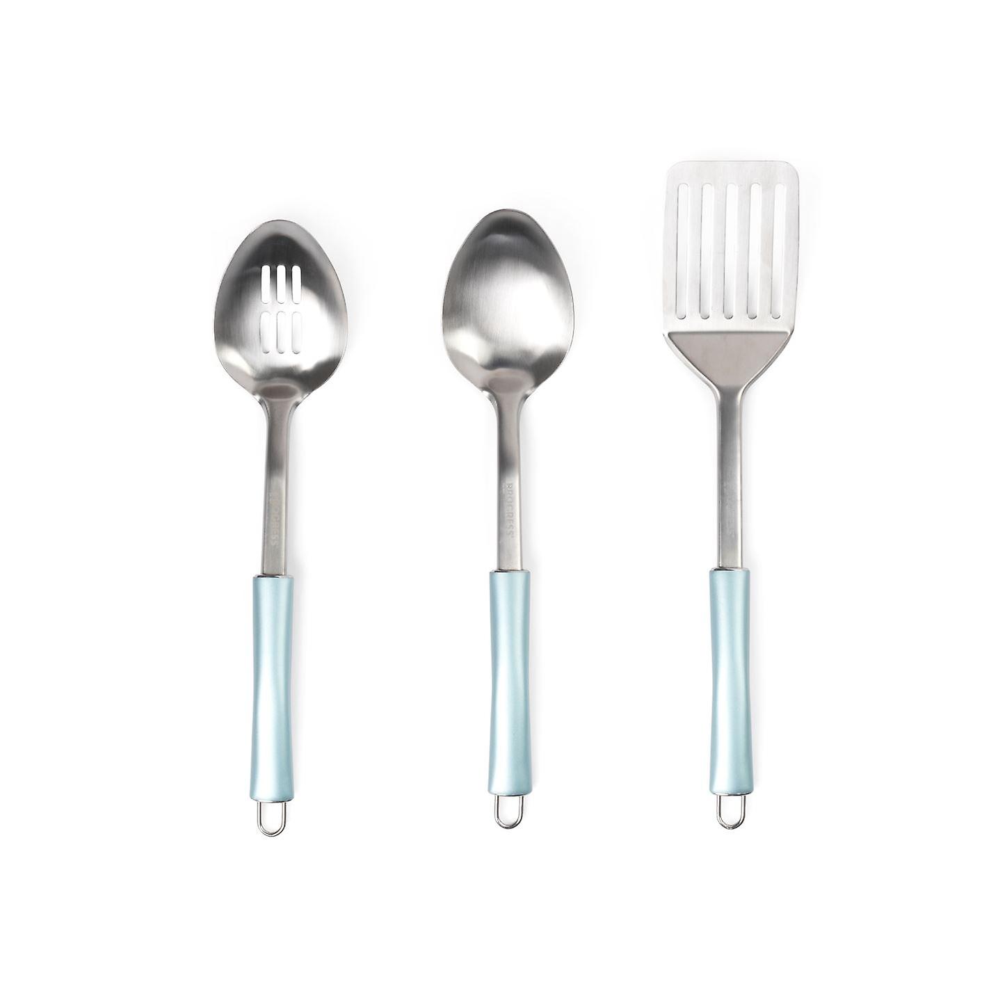 Progress 3pc Kitchen Utensils Set For Cooking Metallic Kitchenware