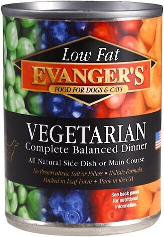 Evanger's Low Fat Vegetarian Dinner Canned Dog and Cat Food