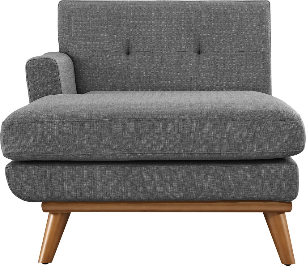 Jayden Upholstered Chaise   Midcentury   Indoor Chaise Lounge Chairs   by HedgeApple  Houzz