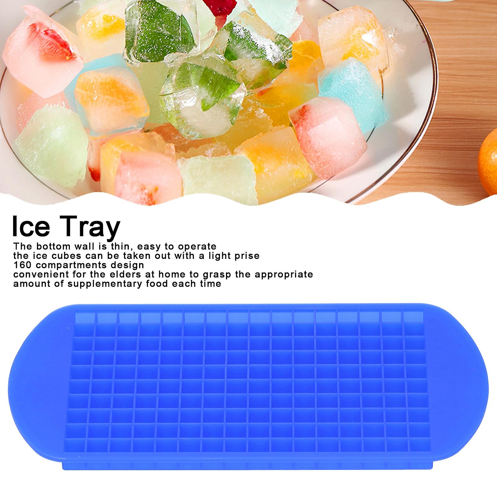 4 Pcs Ice Trays， 160 Grids Square Mould Reusable Heat Resistant Ice Mold Maker For Kitchen Home Use