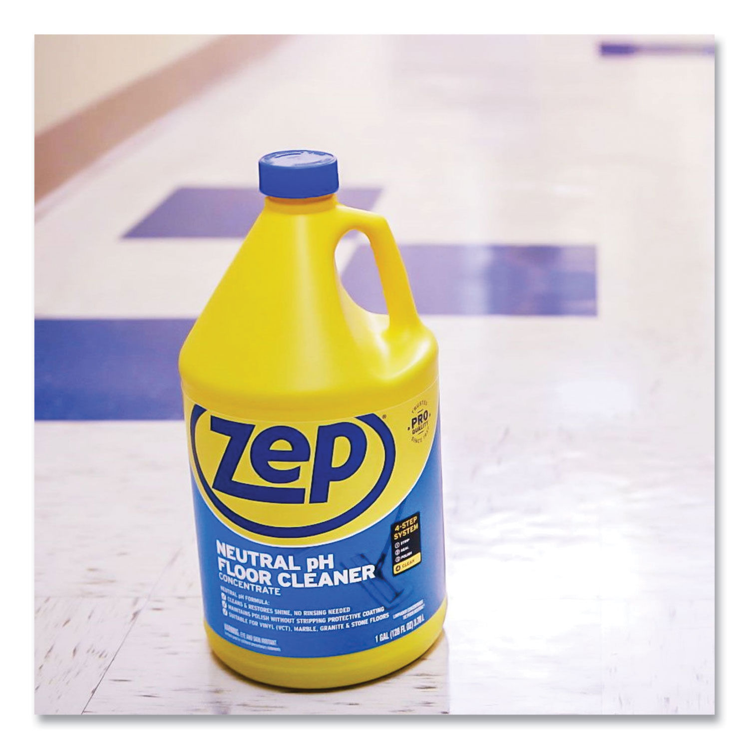 Neutral Floor Cleaner by Zep Commercialandreg; ZPEZUNEUT128CT