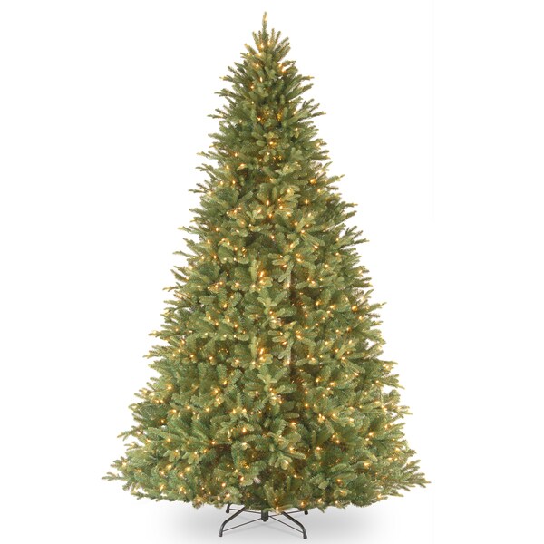 National Tree Company 9 ft. Feel Real Tiffany Fir Hinged Tree with 1050 Clear Lights