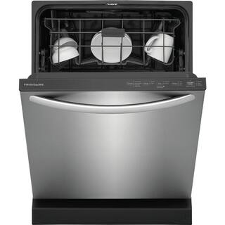 Frigidaire 24 in Top Control Built in Tall Tub Dishwasher with Plastic Tub in Stainless Steel with 4-cycles FDPH4316AS