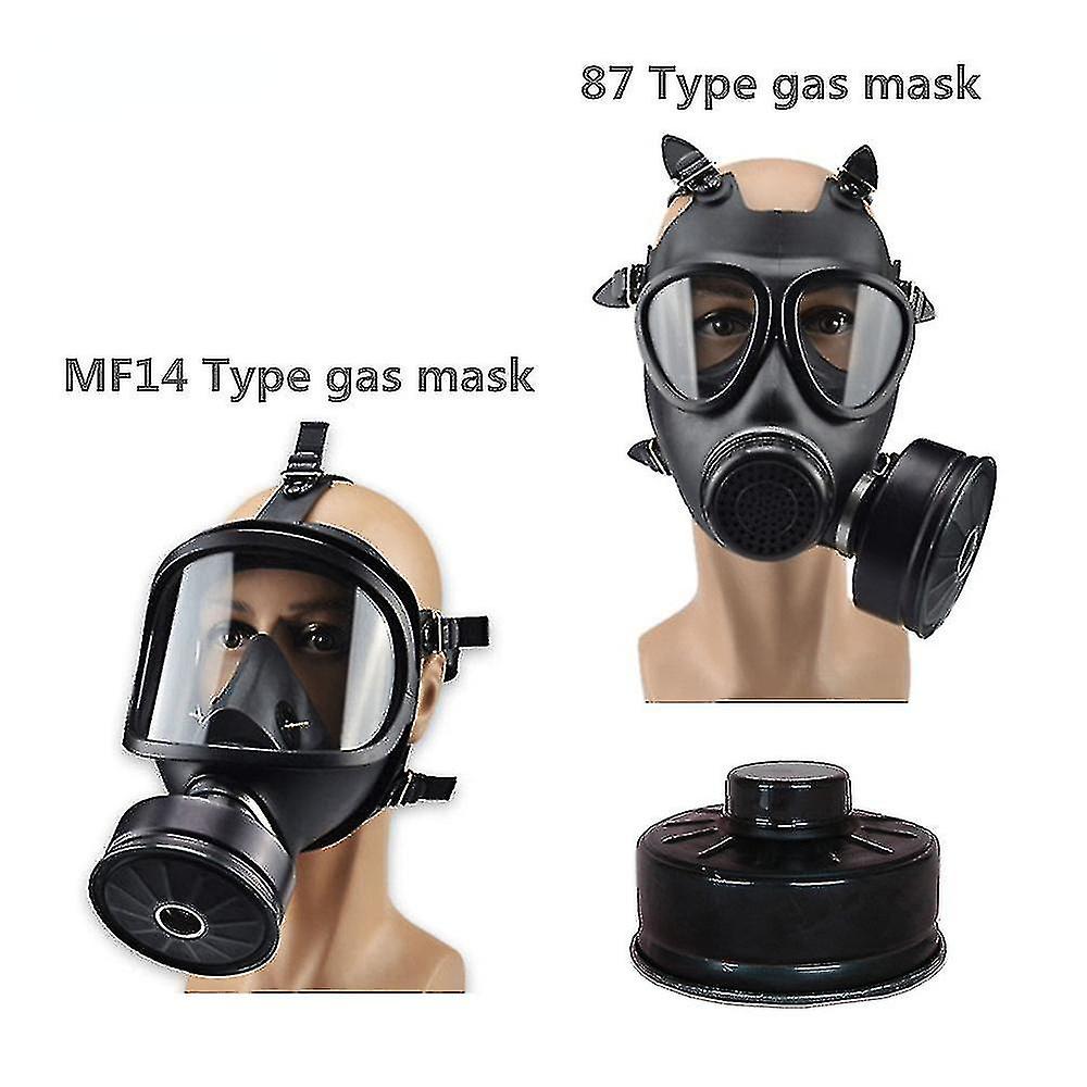 Evago Mf14 / 87 Type Gas Mask， Full Chemical Respirator， Natural Rubber， Military Filter， Self-cushioning