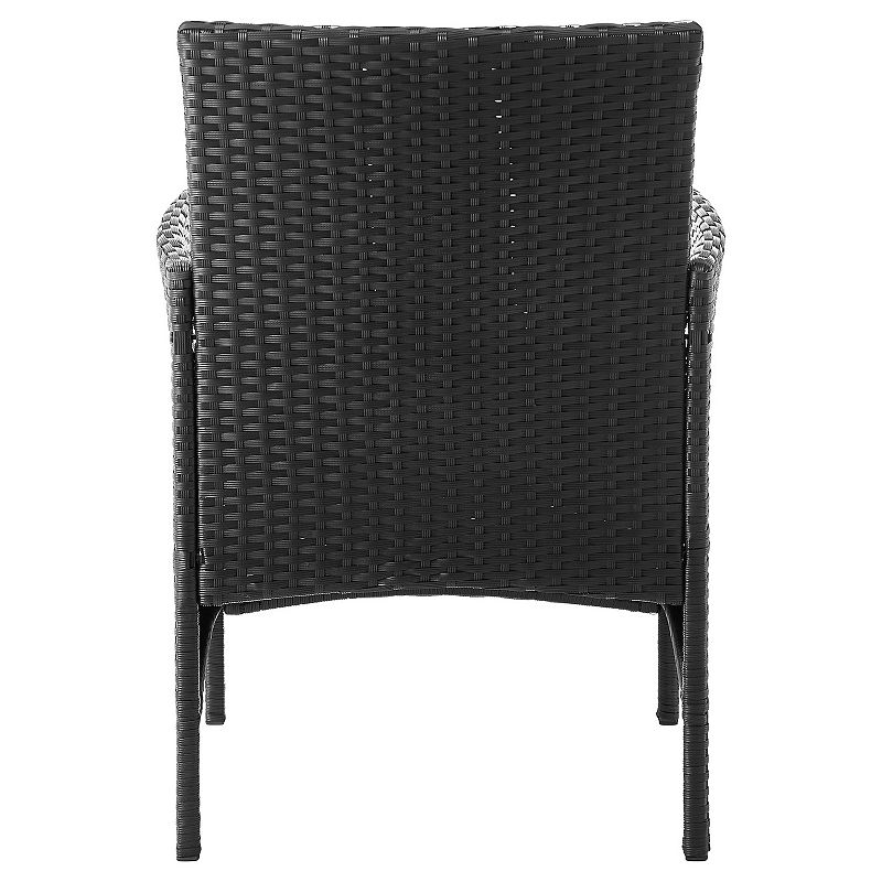 MANHATTAN COMFORT Imperia Rattan Patio Chair and End Table 3-piece Set