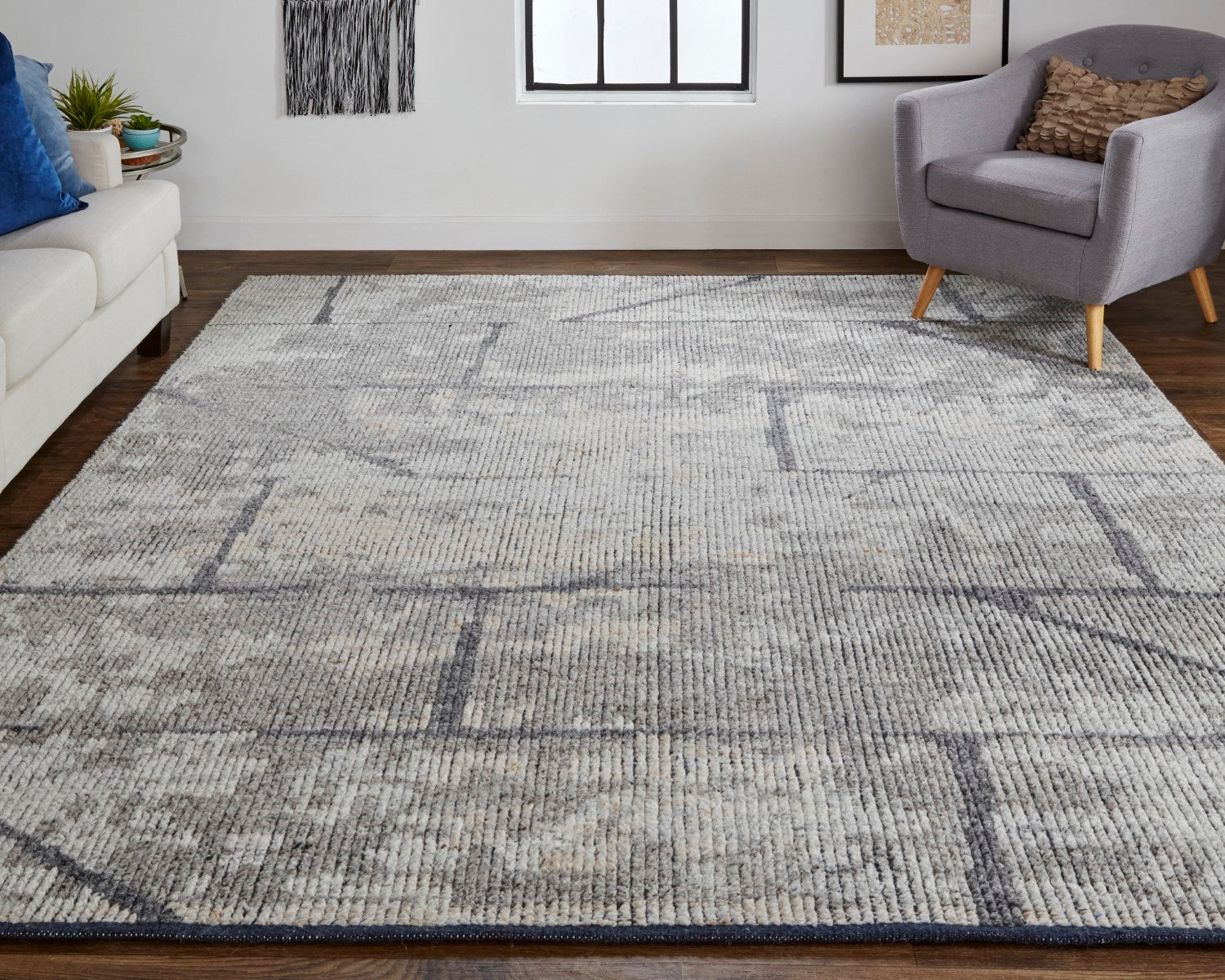 Rheed Abstract Light Gray/Brown Rug