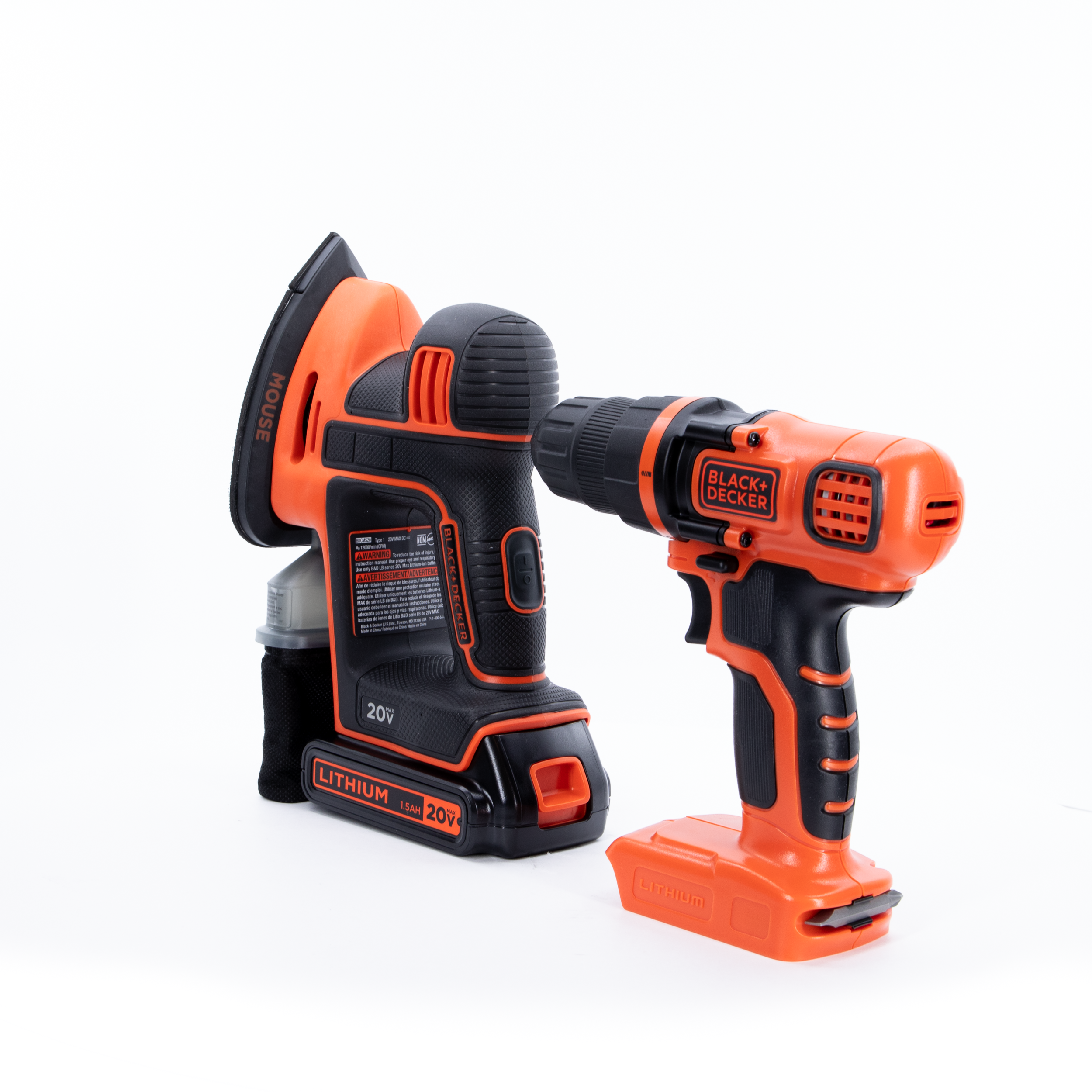 20V MAX* POWERCONNECT™ Cordless Drill/Driver + MOUSE™ Detail Sander Combo Kit