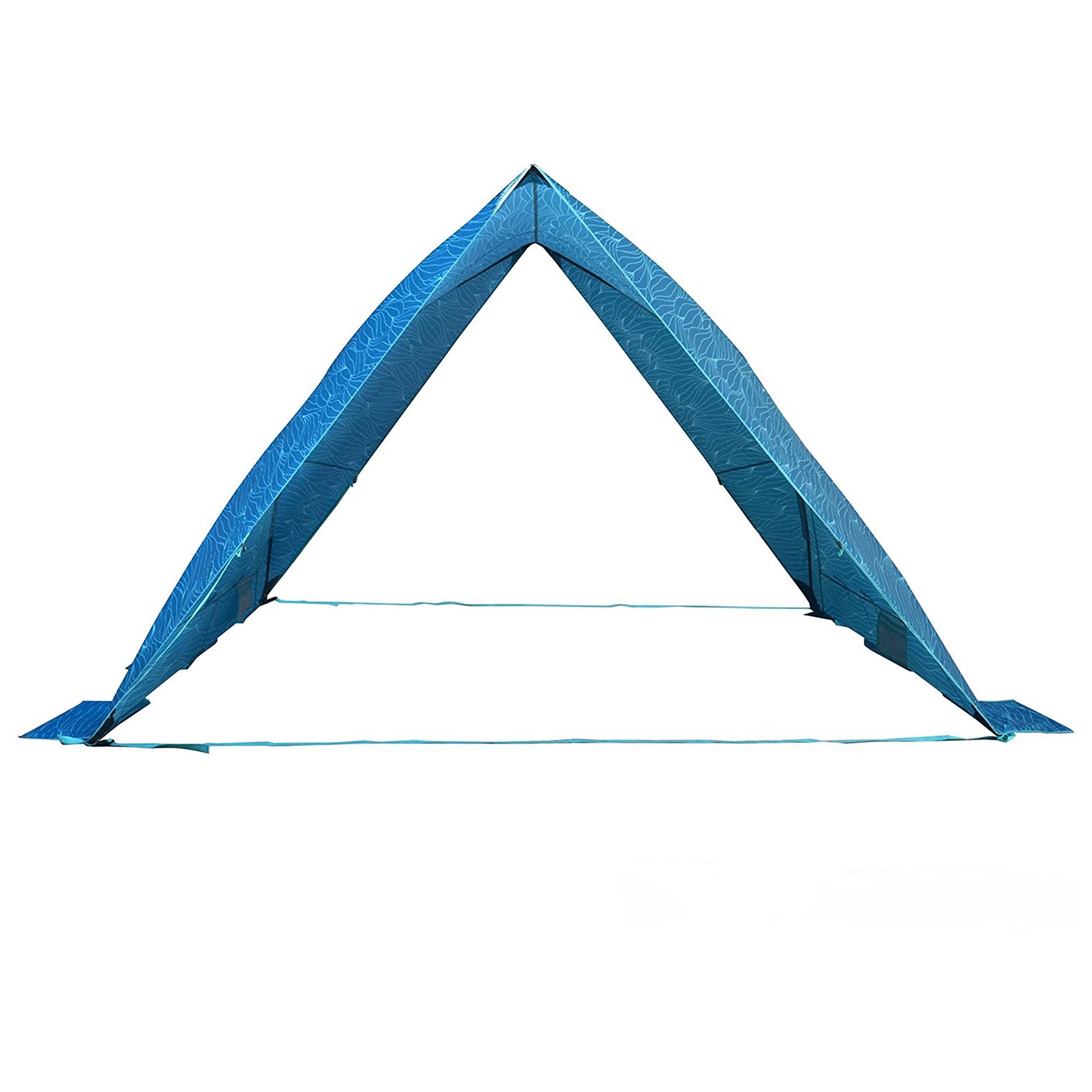 Lightspeed Outdoors A-Shade Adjustable Beach Tent with UV Protection， Blue