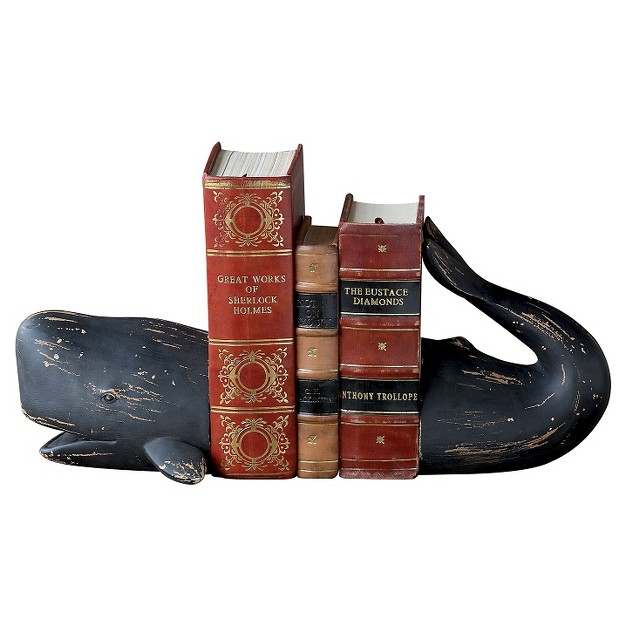 Resin Whale Bookend 6 3 4 quot Storied Home