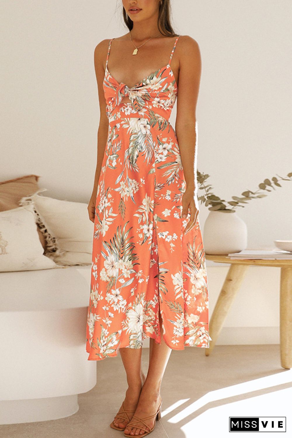 Floral Slip Midi Dress Wholesale