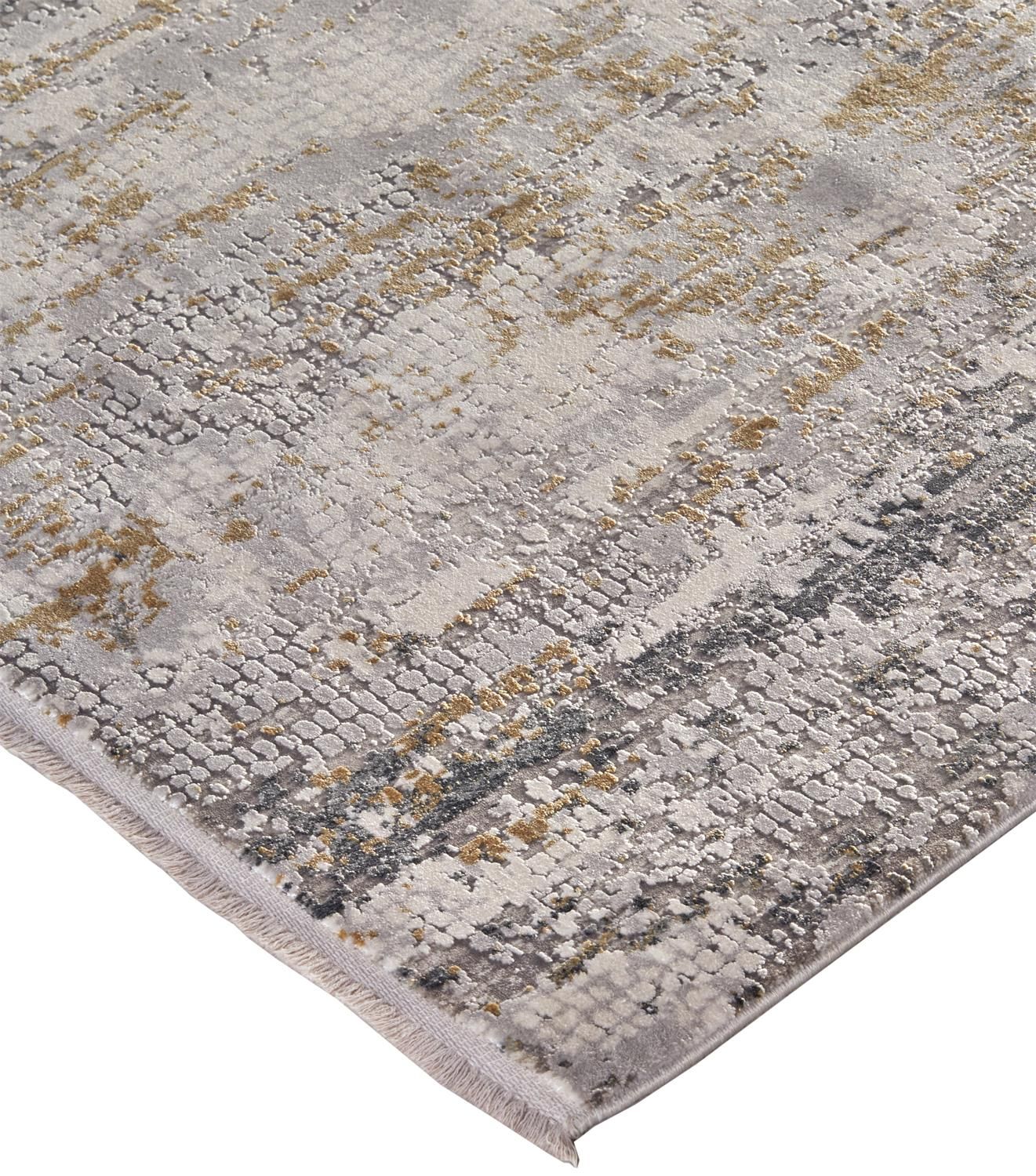 Lindstra Ivory and Gray Rug by BD Fine