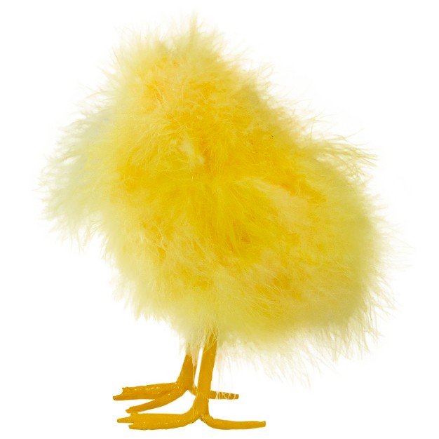 Northlight 5 Furry Chick Facing Right Spring Easter Figure Yellow