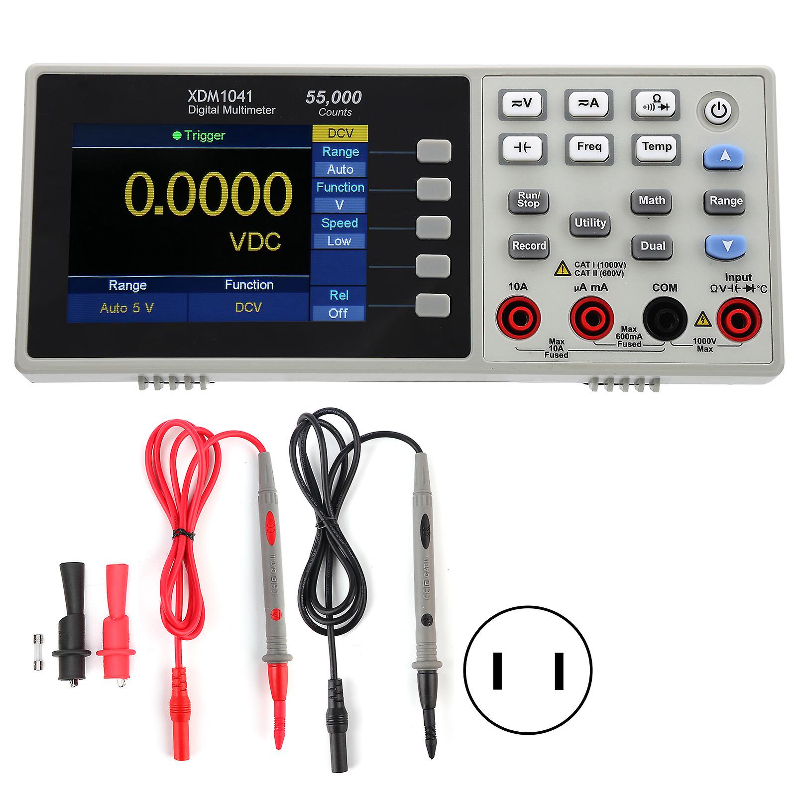 Xdm1041 3.5in Lcd Mini Desktop Digital Multimeter True Rms Temperature Tester Meter