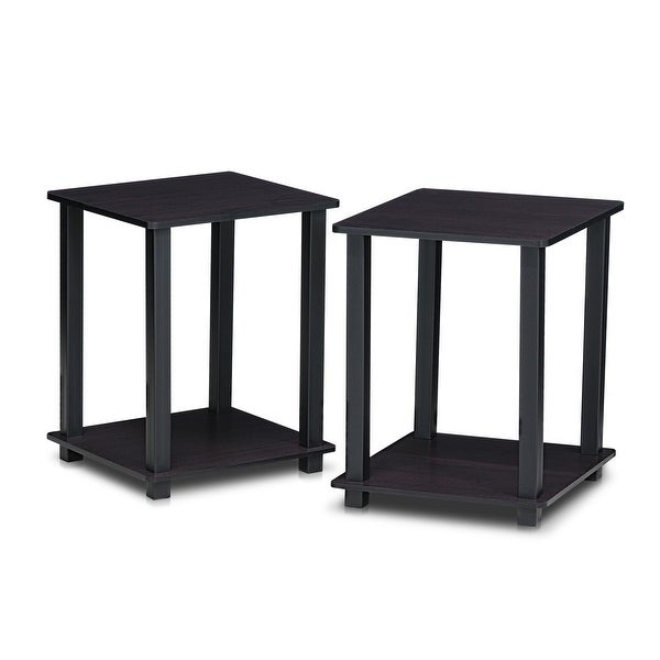 Porch and Den Rutherford Simplistic Square End Tables (Set of 2)