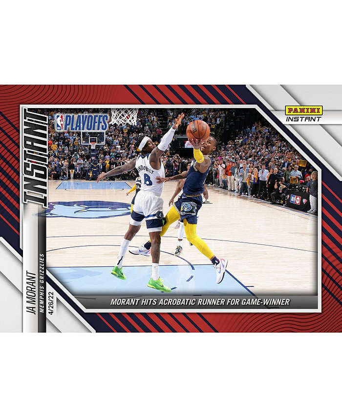 Panini America Ja Morant Memphis Grizzlies Parallel Instant Morant Hits Acrobatic Runner For Game-Winner Single Trading Card - Limited Edition of 99