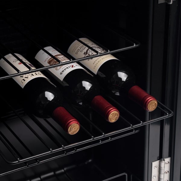 24 Standard Bottle Countertop Freestanding Digital Temperature Control Wine Cellars Compressor System Champagne Chiller