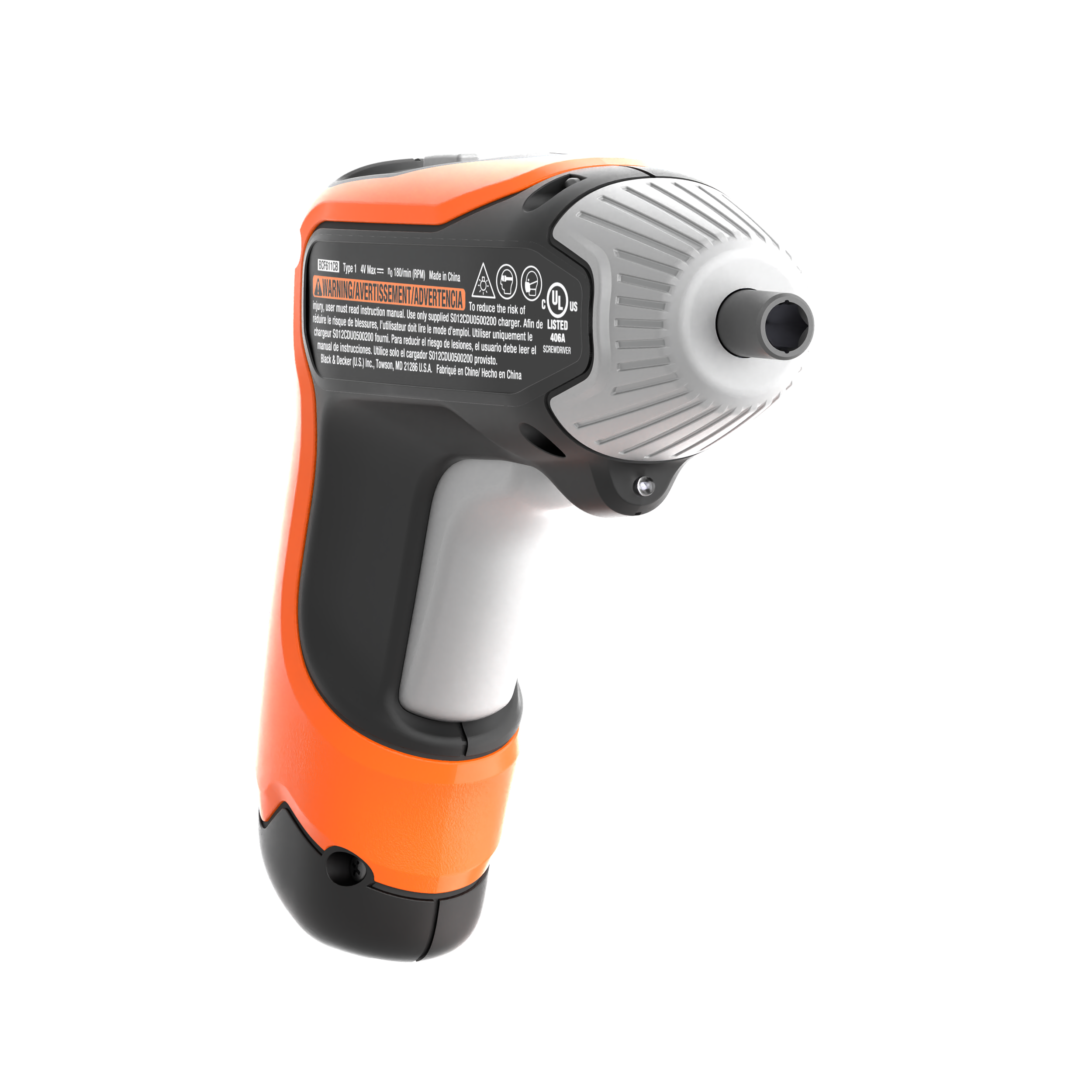 4V MAX* Cordless Screwdriver with 1-inch Screwdriver Bits