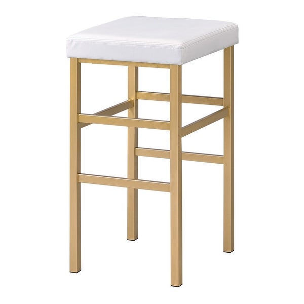 Porch and Den Moscato Gold 30-inch Backless Stool