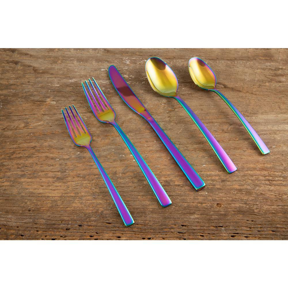 Fiesta Spark Rainbow Mirror 180 20-Piece Flatware Set (Service for 4) 504820FSW12DS