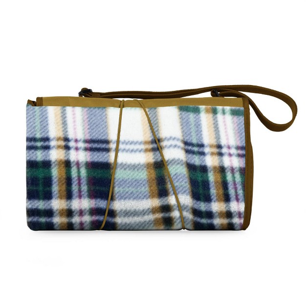 Picnic Time Blanket Tote Xl Outdoor Picnic Blanket English Plaid Brown