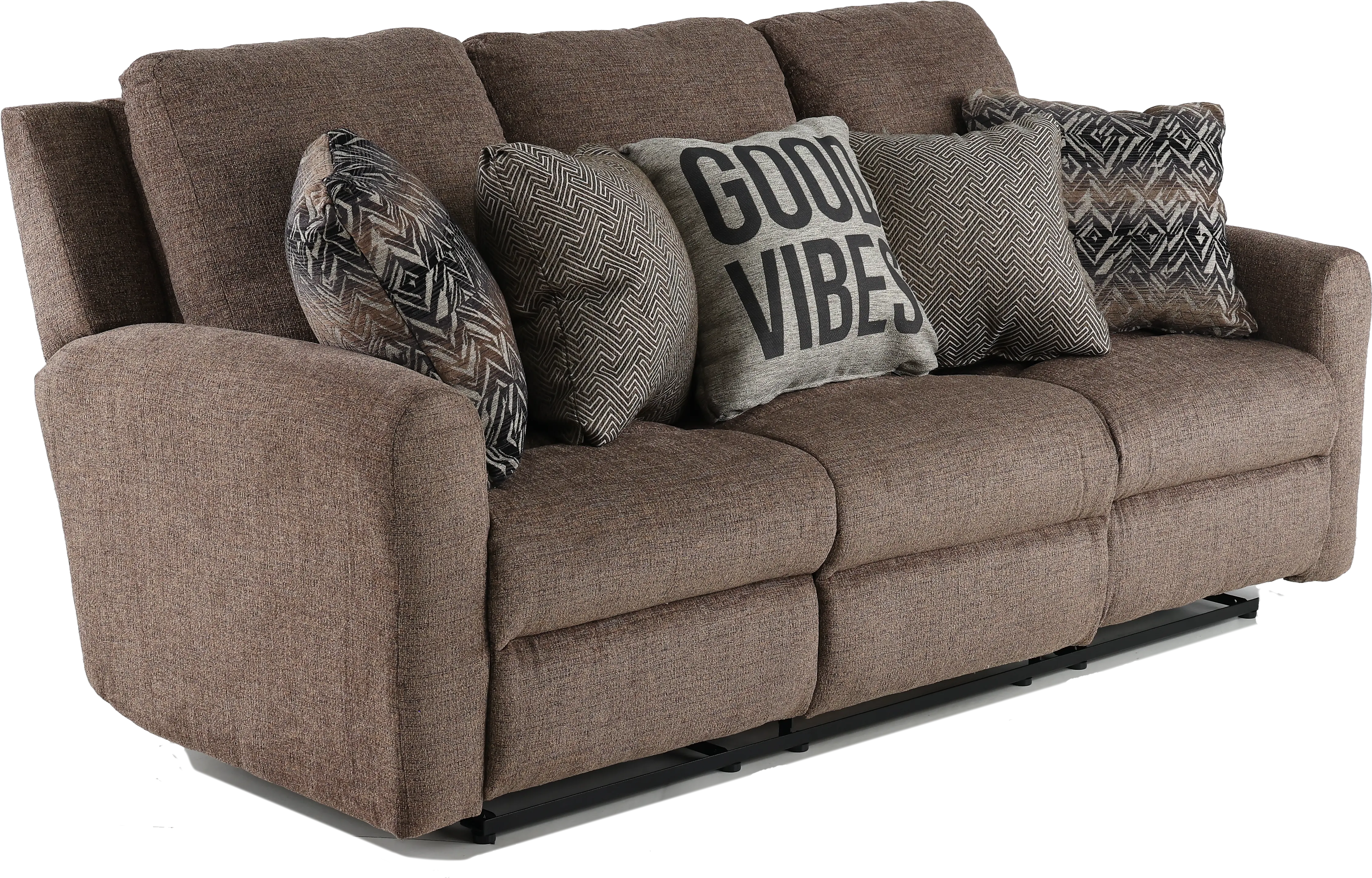 Calvin Otter Brown Power Reclining Sofa