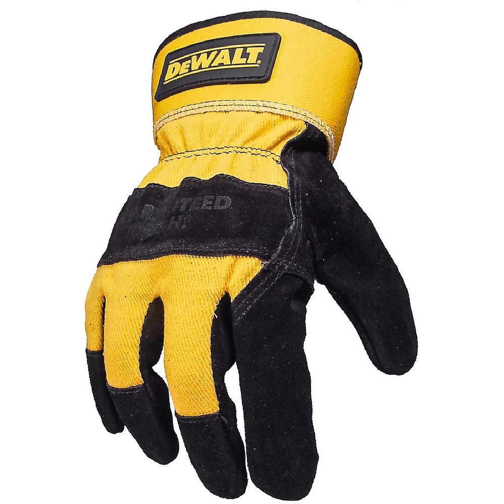 Dewalt Mens DeWalt Rigger Durable Strong Leather Gloves