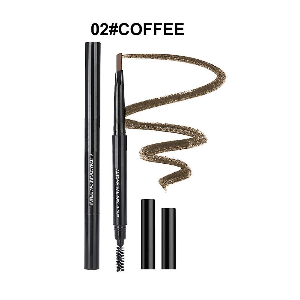 Eyebrow Pen Waterproof Eye Brow Pencil Triangular Tip With Brush Makeup Cosmetic Coffee