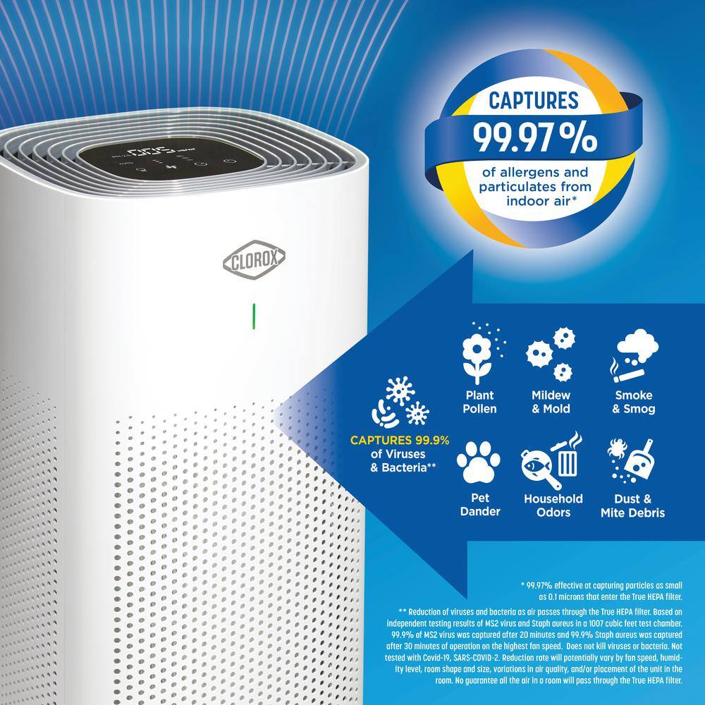 Clorox 320 sq.ft. Large Room Air Purifier 11010