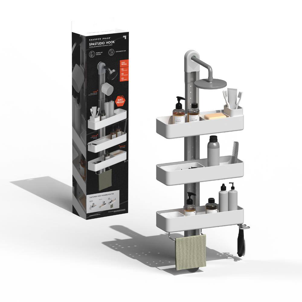 Sharper Image 3-Tier Adjustable Caddy Hanging Shower 1013969