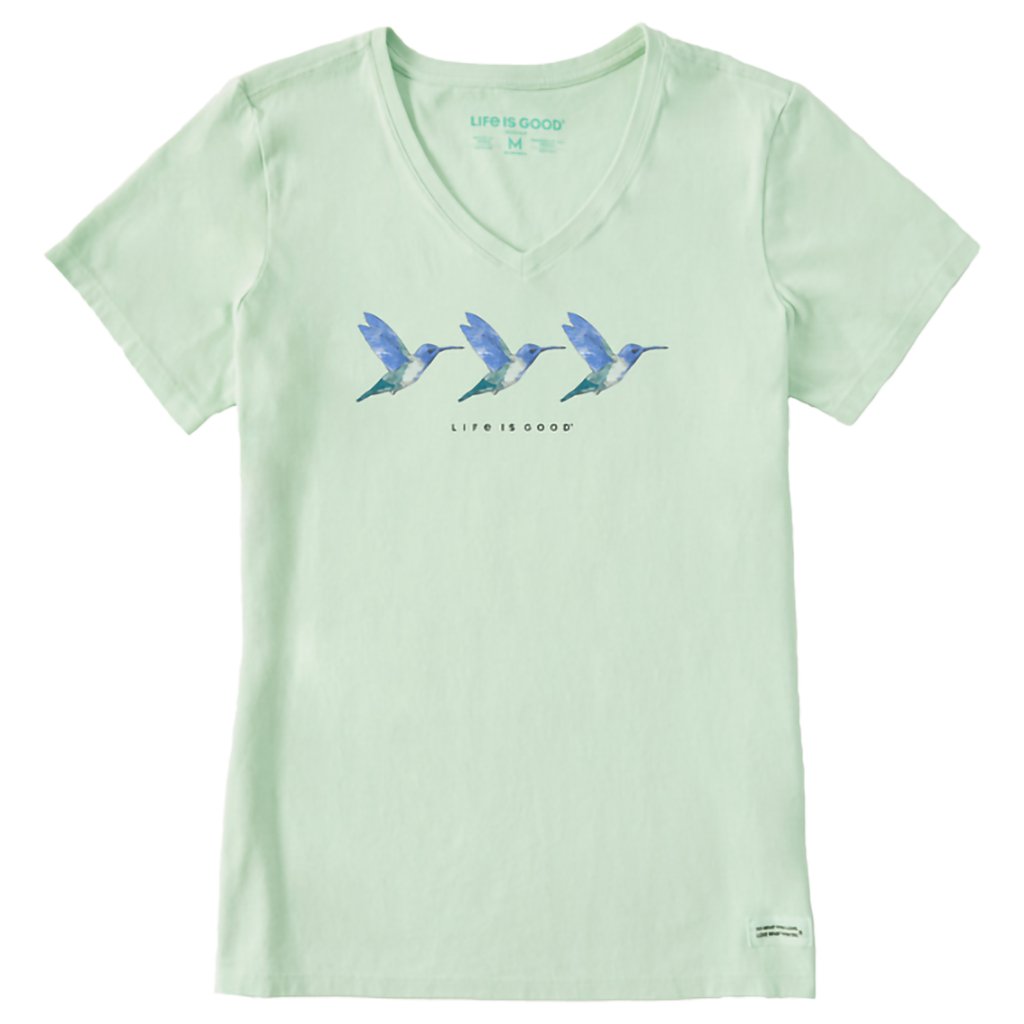 Life Is Good  Women's Three Hummingbirds Crusher-LITE Vee