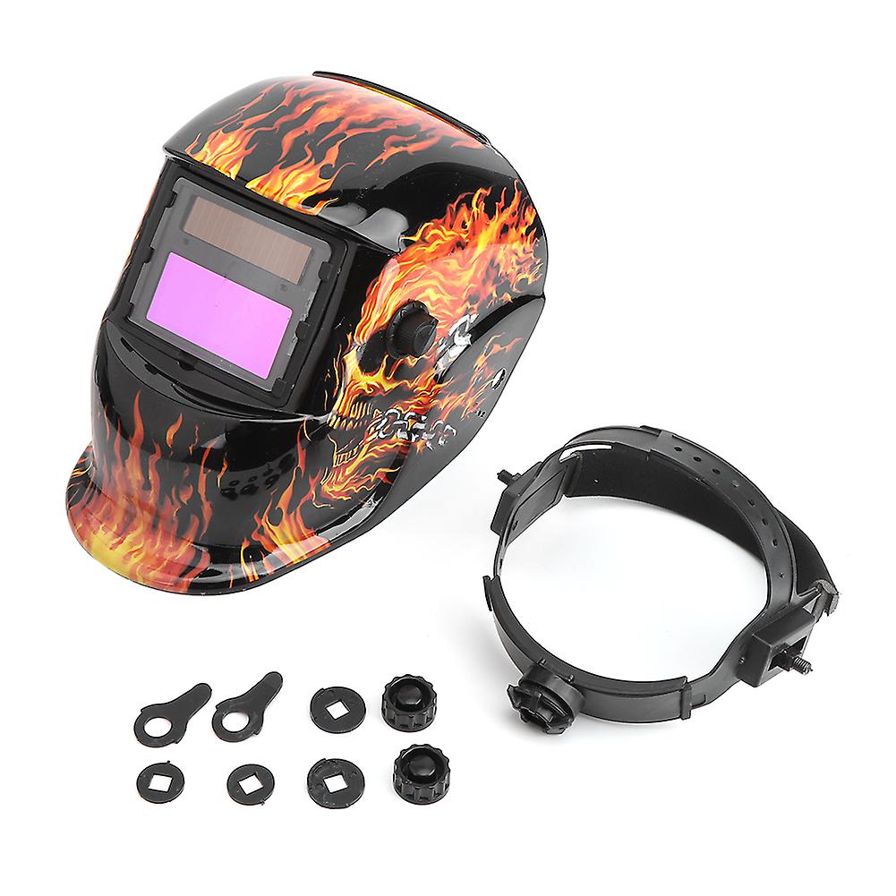 Head Mounted Welding Helmet Solar Auto Darkening Adjustable Headband Welder Safe Protective Face Guard