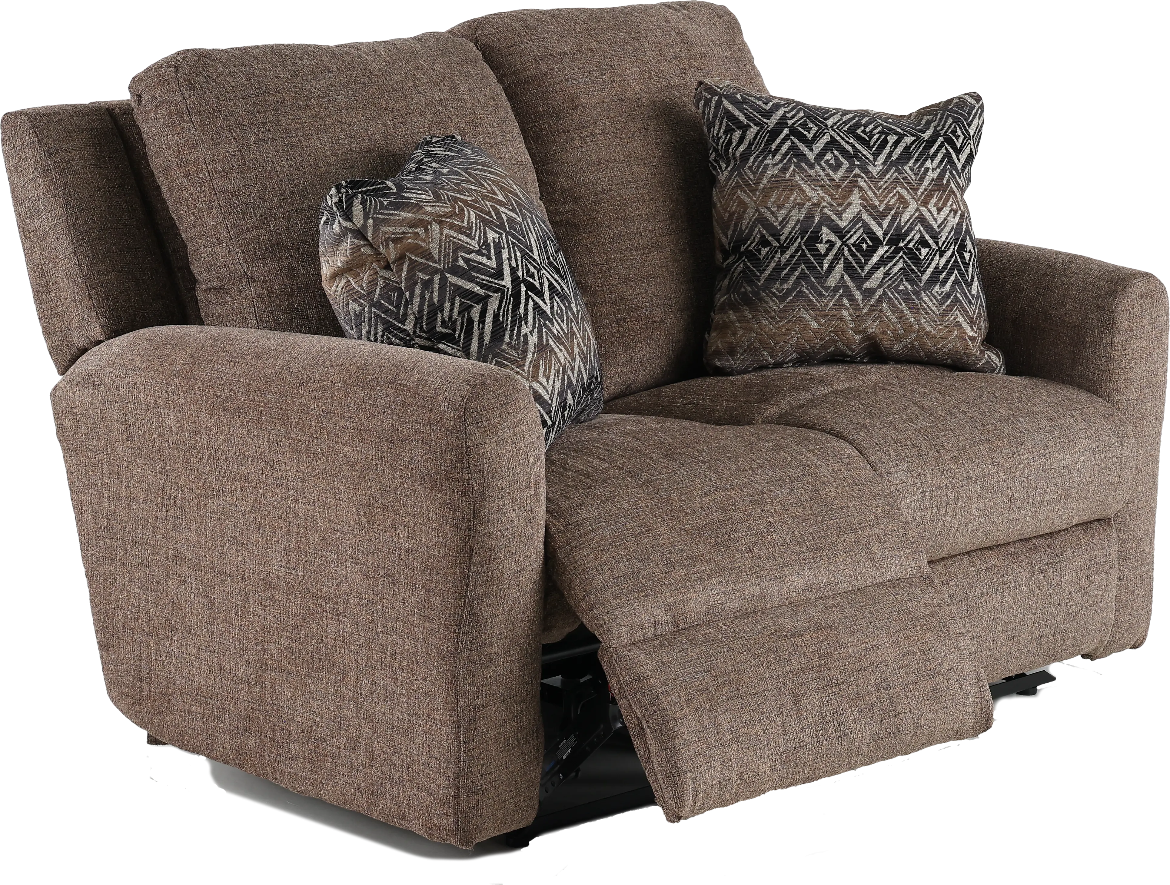 Calvin Otter Brown Power Reclining Loveseat