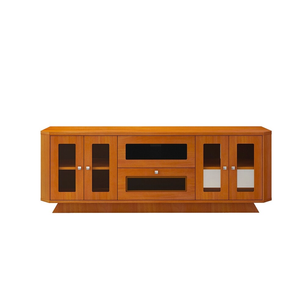 Light Cherry 70 inch TV Entertainment Center   71