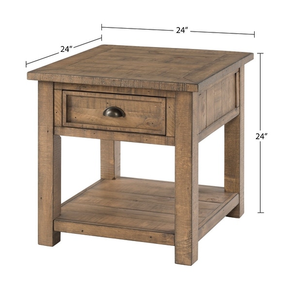 The Gray Barn Downington Solid Wood End Table